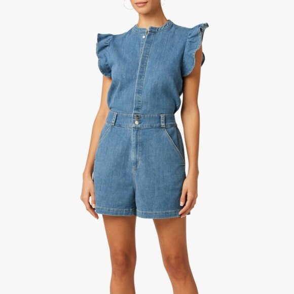 Joe's Jeans Blue Denim Romper - Picture 2 of 13